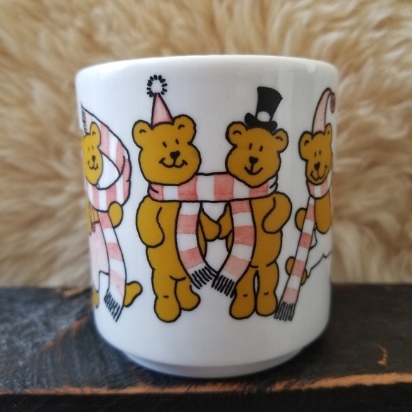CUTE Child Size VINTAGE Teddy Bear Tea Mug Cup - Picture 3 of 7